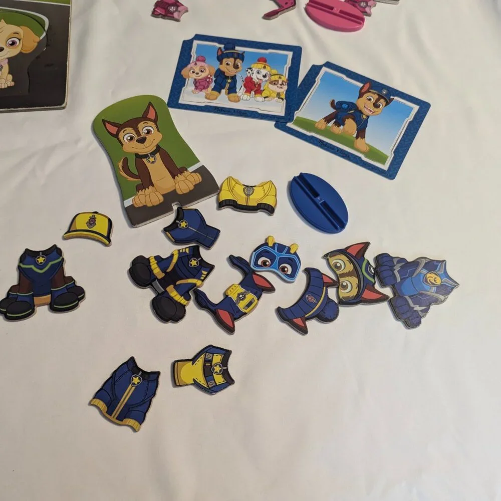 Paw Patrol Puzzle, by Melissa & Doug, and a plush Chase